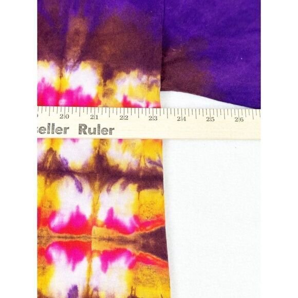 Vintage 90s Eclipse Purple Tie Dye T-shirt XL/XXL Single Stitch - Picture 6 of 7